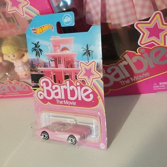 Lot BARBIE THE MOVIE LITTLE PEOPLE DELUXE SET Ken, barbie and hotwheel the movie - Picture 3 of 5